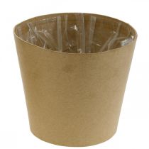 Plantador, vaso de flores, plantador de papel natural Ø15cm H13cm 4pcs