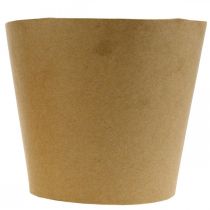 Itens Plantador, vaso de flores, plantador de papel natural Ø15cm H13cm 4pcs