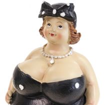 Figura decorativa mulher gordinha figura feminina decoração do banheiro H16cm conjunto de 2