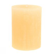 Itens Velas Apricot Light Velas de pilar sólidas 60×80mm 4 unidades