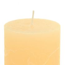 Itens Velas damasco velas de pilar de cor clara 60×100mm 4uds