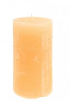 Itens Velas damasco velas de pilar de cor clara 85×150mm 2uds