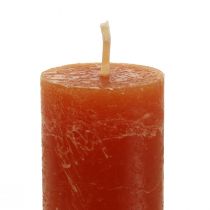 Itens Velas cônicas tingidas de marrom 34×240mm 4 unidades
