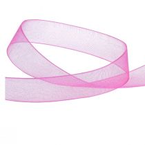 Itens Fita de organza fita de presente fita rosa ourela 15mm 50m