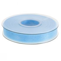 Itens Fita de organza fita de presente fita azul claro ourela azul 15mm 50m