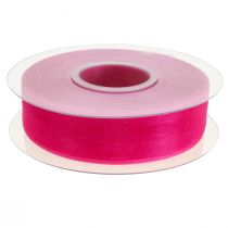 Itens Fita de organza fita de presente fita rosa ourela 25mm 50m
