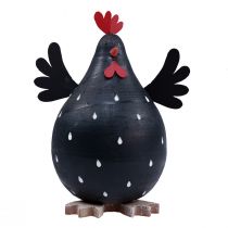 Frango decorativo decoração de madeira preta galinha decoração de Páscoa em madeira Alt.13cm