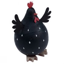 Itens Frango decorativo decoração de madeira preta galinha decoração de Páscoa em madeira Alt.13cm