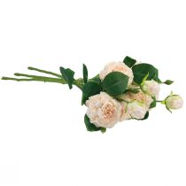 Itens Rosas Artificiais Creme Rosas Artificiais Dry Look 53cm 3 Unidades