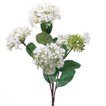 Itens Flor artificial planta bola de neve Virburnum branco Ø8cm 64cm