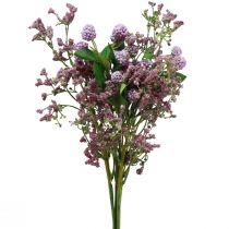 Itens Buquê de flores artificiais flores de seda ramo de baga roxo 51 cm