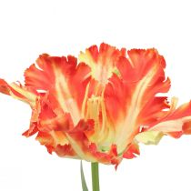 Itens Flor artificial papagaio tulipa tulipa artificial laranja 69cm