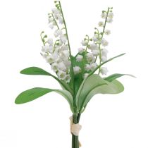 Itens Lírio do vale decorativo flores artificiais primavera branca 31 cm 3 unidades