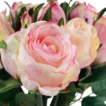 Itens Rosas Artificiais Rosa Creme Decoração de Rosas Artificiais 29cm 12pcs