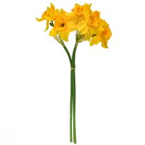 Itens Decoração de narcisos flores artificiais narcisos amarelos 38cm 3 un