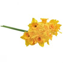 Itens Decoração de narcisos flores artificiais narcisos amarelos 38cm 3 un