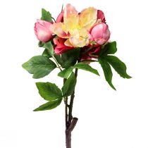 Peônias Flores de Seda Flores Artificiais Rosa Rosa 68cm