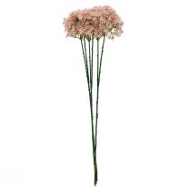 Itens Flor decorativa Wild Allium rosa artificial 70 cm 3 unidades