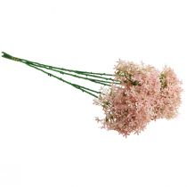 Itens Flor decorativa Wild Allium rosa artificial 70 cm 3 unidades