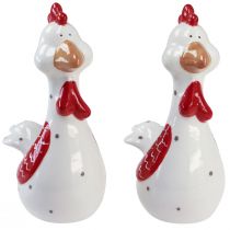 Itens Galinhas decorativas figuras de decoração de Páscoa 18,5 cm 2 unidades