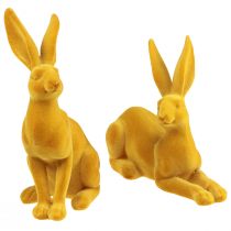 Itens Coelhinho da Páscoa decoração figura coelho curry par de coelhinho da Páscoa 16 cm 2 unidades