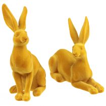 Itens Coelhinho da Páscoa decorativo coelho figura curry par de coelhinhos da Páscoa 16 cm 2 unidades