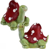 Itens Decoração de tartaruga decoração agaric mosca verde vermelho 10 cm 2 unidades