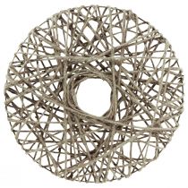 Itens Grinalda decorativa revestida com metal fibra natural decoração de verão Ø30cm