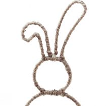 Itens Coelhinho da Páscoa decoração plugue decorativo coelho metal natural Alt.36cm 4 unidades