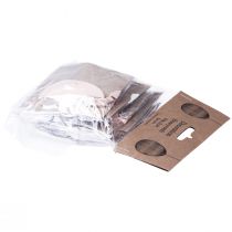 Itens Ovos de favo de mel para ovos de Páscoa pendurados Branco Laranja 6cm 6 unidades