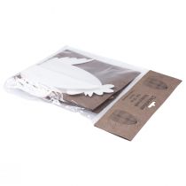 Itens Decoração Galinha Branca Laranja Figuras Favo de Mel Páscoa 19×12×20cm 2 pcs