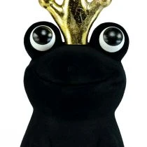 Itens Sapo decorativo, sapo príncipe, decoração de primavera, sapo com coroa dourada preta 40,5cm