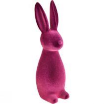 Itens Decoração de Coelhinho da Páscoa Flocado – 2ª Escolha – Violeta 15×15,5×47cm