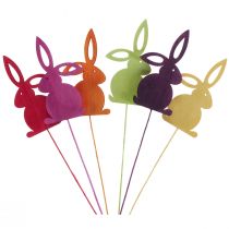 Itens Plugues de flores de madeira coelhinho da Páscoa Coelhinhos da Páscoa 30,5 cm 18 unidades