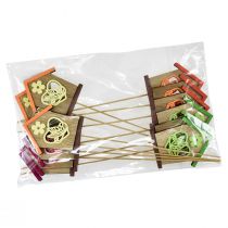 Itens Plugue de flor primavera casa borboleta flor 8,5 cm 12 unidades