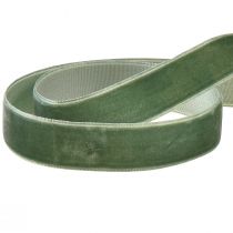 Itens Fita de veludo fita decorativa verde fita de presente de veludo W20mm L10m
