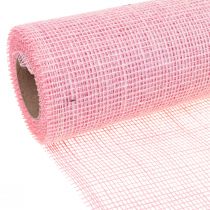 Caminho de mesa juta fita de juta fita de mesa rosa claro 30cm 5m