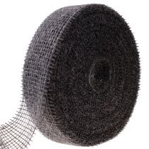 Fita de juta fita de rede fita decorativa juta marrom taupe 5cm 40m