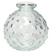 Itens Vaso de vidro pequeno vaso de bola transparente Ø8,5cm Alt.8cm