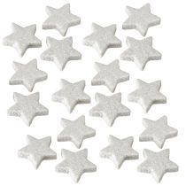 Itens Estrelas espalhadas com glitter creme 2,5cm 96 unidades