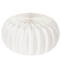 Itens Anel de papel em formato de favo de mel, formato de abóbora redonda grande, 24 cm, pacote com 4 unidades, ideal para flores secas e decoração de outono.