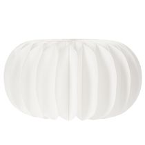 Itens Anel de papel em formato de favo de mel, formato de abóbora redonda grande, 24 cm, pacote com 4 unidades, ideal para flores secas e decoração de outono.