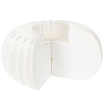 Itens Anel de papel em formato de favo de mel, formato de abóbora redonda grande, 24 cm, pacote com 4 unidades, ideal para flores secas e decoração de outono.