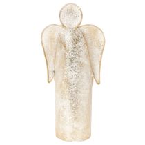 Itens Castiçal em forma de anjo dourado para decoração festiva, 27 cm