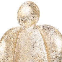 Itens Castiçal em forma de anjo dourado para decoração festiva, 27 cm