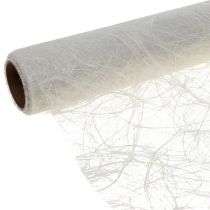 Itens Caminho de mesa Deco fleece Sizoweb branco 30cm 5m