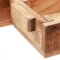 Itens Caixa para plantar caixa de madeira para plantas 48,5/40,5/32,5cm conjunto de 3