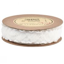 Itens Fita babado fita de organza branca fita decorativa 25mm 10m