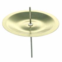 Itens Castiçal com espinho dourado Ø5cm 36 un
