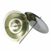 Itens Castiçal com espinho dourado Ø5cm 36 un